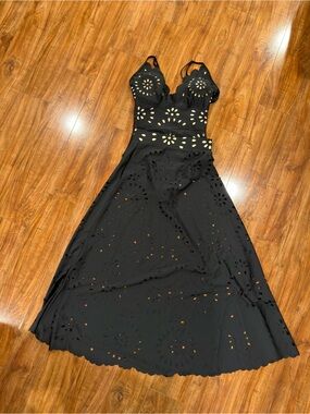 NWOT Vibecurve® Flower Hollow One Piece Swimsuit and Skirt Size M